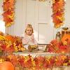 1.7m Red Autumn Maple Leaves Creative Fake Autumn Vines Artificial Maple Garland  Halloween Decor