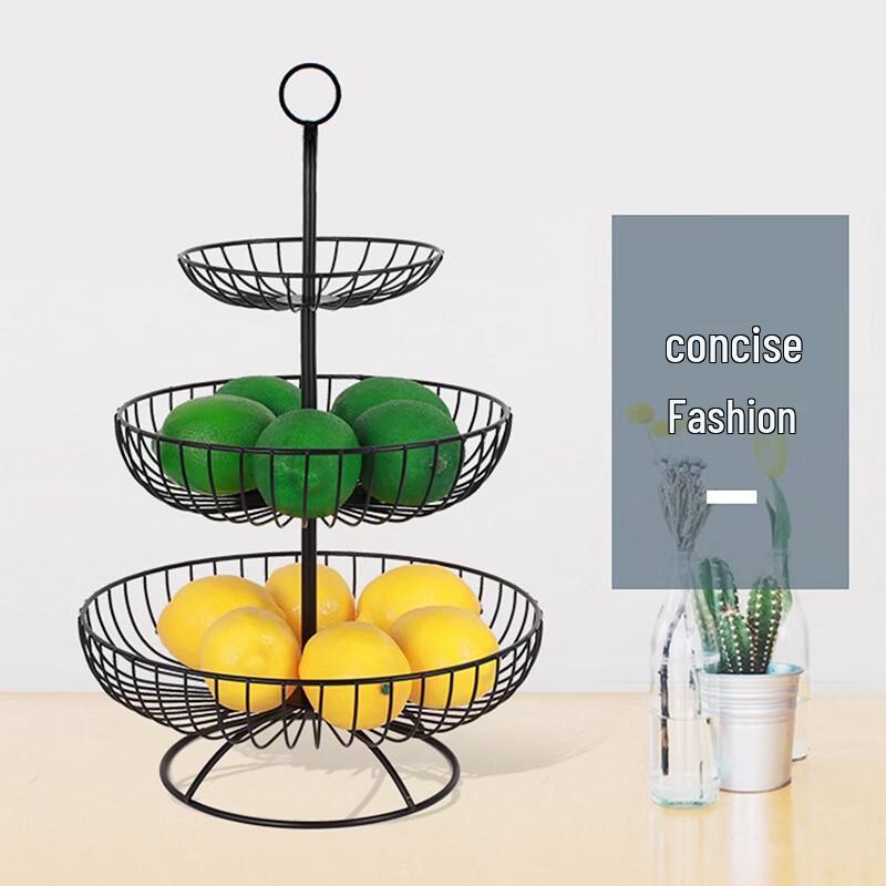 Abay 3-Layer Iron Fruit Basket