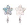 1pcs New Type Fashion Star Flowing Glitter Airbag Comb Mirror for Baby Girl Princess Hair Supplies Massage Sequins Comb