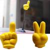 Cute Victory Finger Car Antenna Topper Eva Decorative Car Topper Balls Yellow