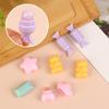 Portable Mini Silicone Lip Brush Set with Cute Cartoon Covers for Lip Gloss Application, Concealer Makeup Brushes