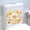 Pegatinas Florales para Inodoro Autoadhesivas para Pared de Baño DIY Extraíbles Impermeables Pegatina para Tapa de Asiento de Inodoro para Baño WC Decoración