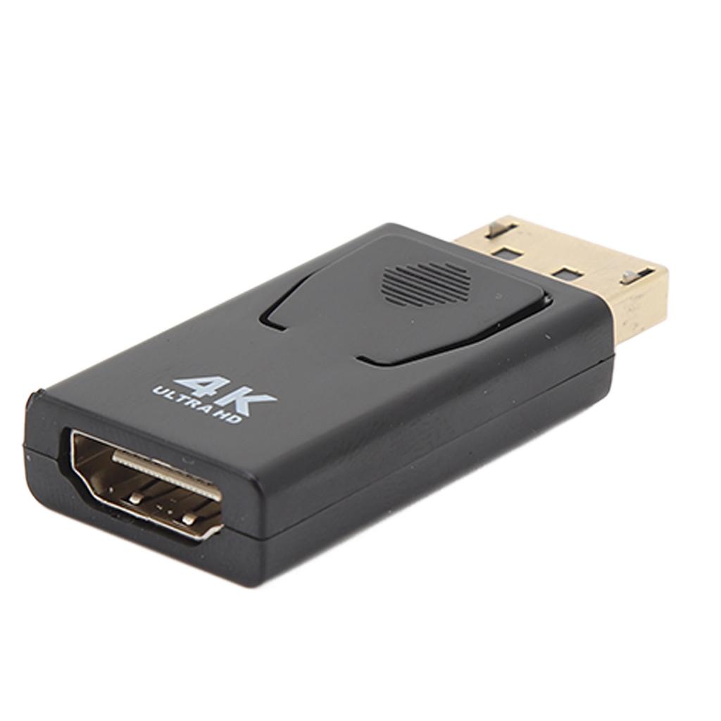 4K DisplayPort to HD Multimedia Interface Adapter Compact Unidirectional Video Monitor Converter for Laptop