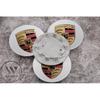 Set of 4 Silver Gold Porsche Logo Centre Alloy Wheel Caps 75mm