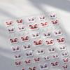 Lion Dance Style Iron Oxide Diamond Adhesive Nail Stickers - Embossed TL333 Pearl Design