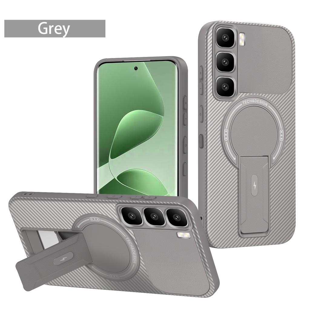 For Infinix Hot 60 Pro+ Case Infinix Hot 60 Phone Case Infinix Hot 60i Hot 60 Cover Magnetic Mounting Bracket Protect Back Cover