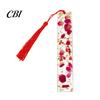Unique Gift for Friends Dried Flower Resin Bookmarks with Tassels, Double-Sided Magnetic Durable Page Markers Book Lovers Friends, Pretty and Increase