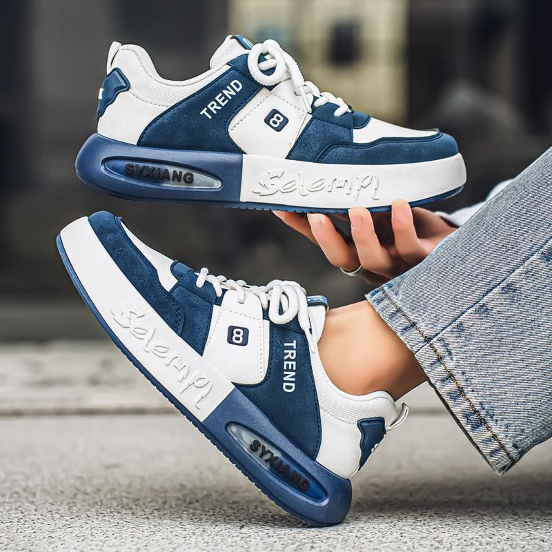 Menn Mote Fritid Lav Topp Skateboardsko Gutter Komfortable Sneakers Mannlige Studenter Trendende Myk Såle Klassisk Pustende Gym Sklisikker