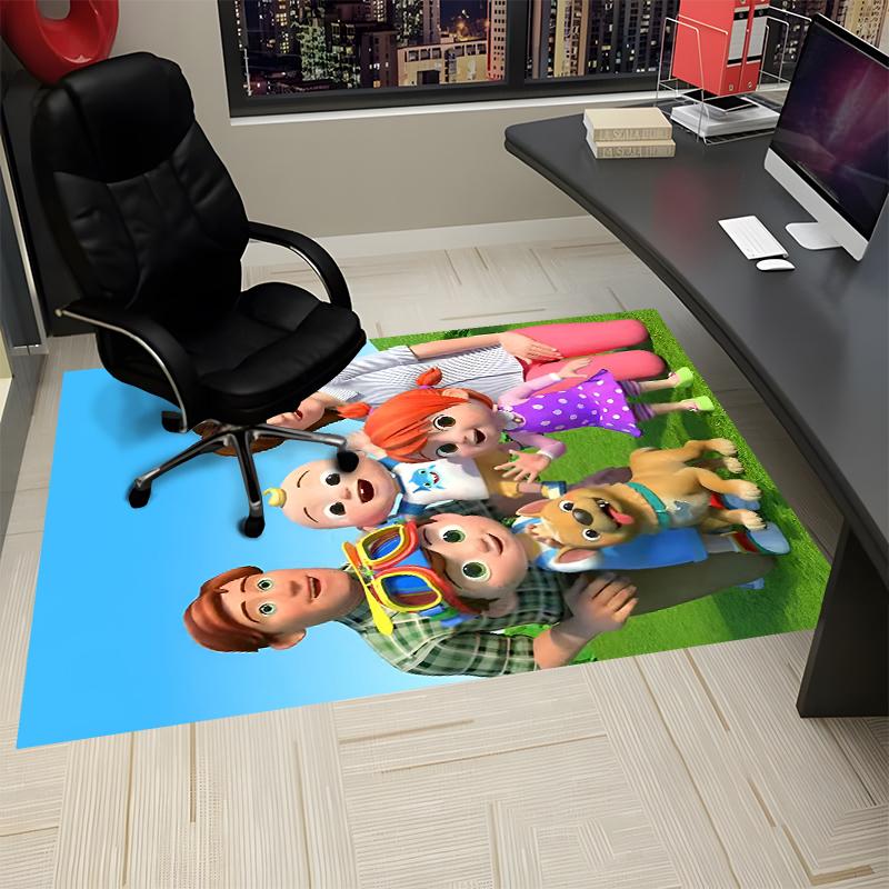 Cocomelon Printed Carpet, Rug for Office Chair Living Room Bedroom Kitchen Room Decor Gifts.