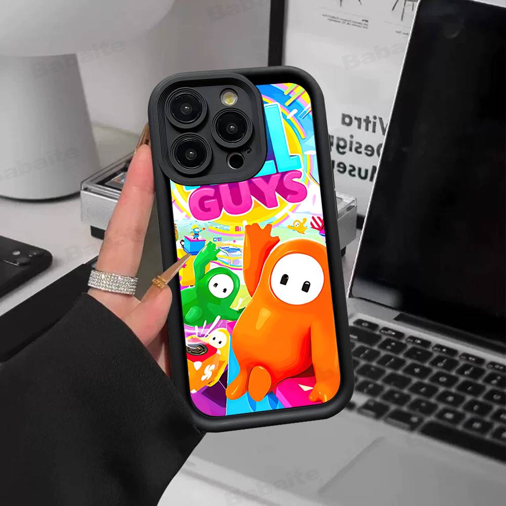 F-Fall G-Guys Party Game Silicone Phone Case For IPhone 17 Pro Max 16 15 14 13 12 11 Plus 17 Air