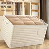Super Large Capacity Storage Bin With Wheels Foldable Clothes Storage Box Bedroom Stackable Durable Clothing Organizer Box