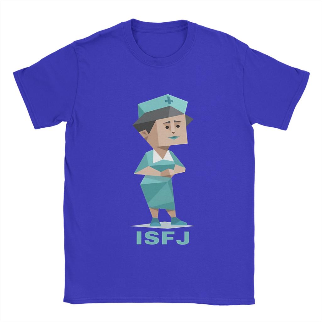 Men ISFJ MBTI T Shirts Pure Cotton Clothes Humorous Short Sleeve O Neck Tees Birthday Present T-Shirt