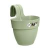 Balcony Flower Pot Vibia Campana Easy Hanger Small - 24.1 X 20.5 X H26.5 Cm - Pistachio Green - Outdoor Balcony