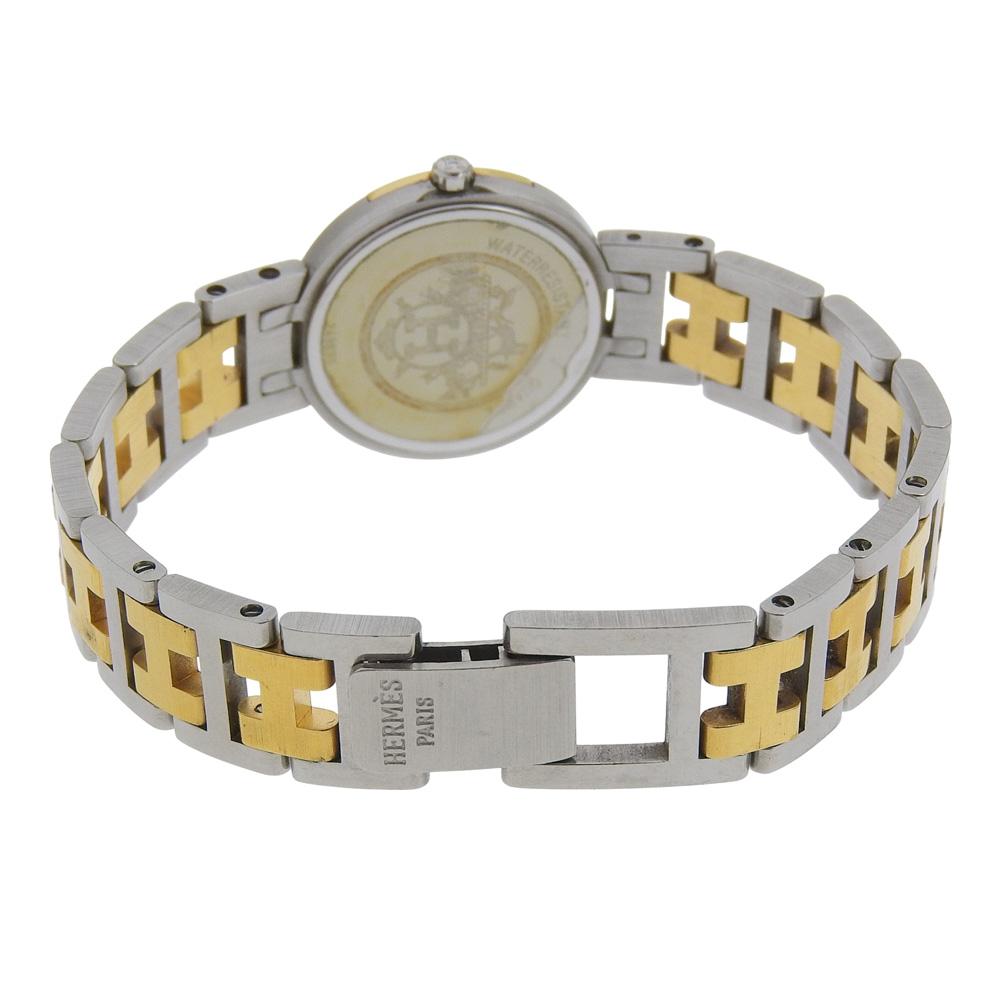 Hermes Windsor Watches goldDial Stainless Steel/Plated Gold Quartz Analog Display Women Used