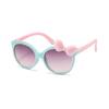 Cute Bow Sunglasses UV400 Round Frame Kids Princess Eyewear Sun Protection for Party Travel Beach Holiday Gifts