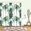 Tropical Cactus Plant Pineapple Shower Curtains Bathroom Curtain Cortina Ducha Frabic Waterproof Polyester Bath Curtain