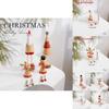 Santa Claus Reindeer Snowman Wooden Tabletop Ornament For Holiday Scene Setting
