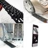 K0AF Off-Road Anti-skid Chain Traction Boards 1 Pair Recovery Track Mat for Car Truck Tire Traction Sand Mud Snow Ladder