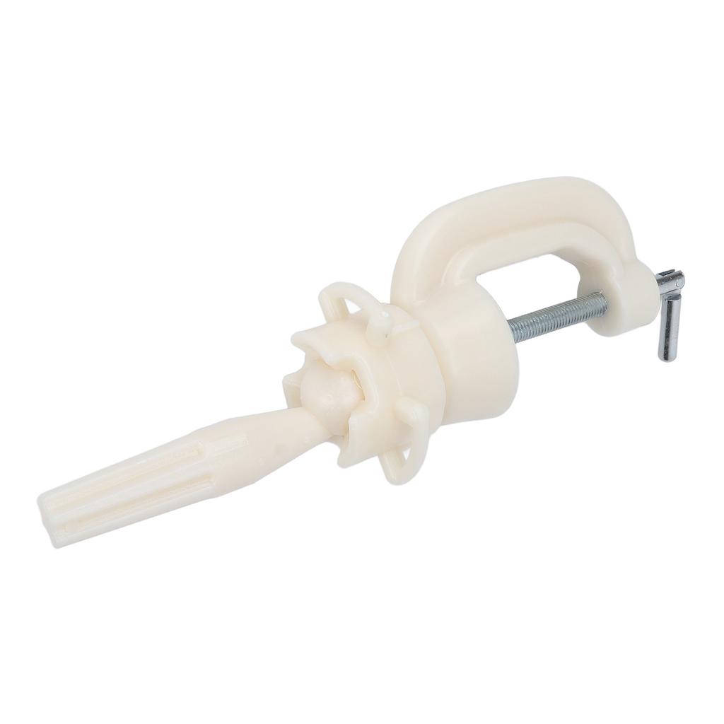 Mannequin Head Stand Height Adjustable 90 Degree Rotation Wig Head Clamp Holder for Hair Salon