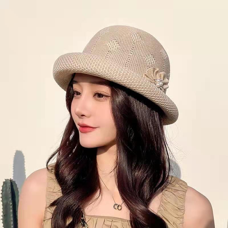 Spring Knitted Fisherman's Hat Literary Hat Female Autumn Korean British Hat China-Chic Leisure Versatile Pot Hat
