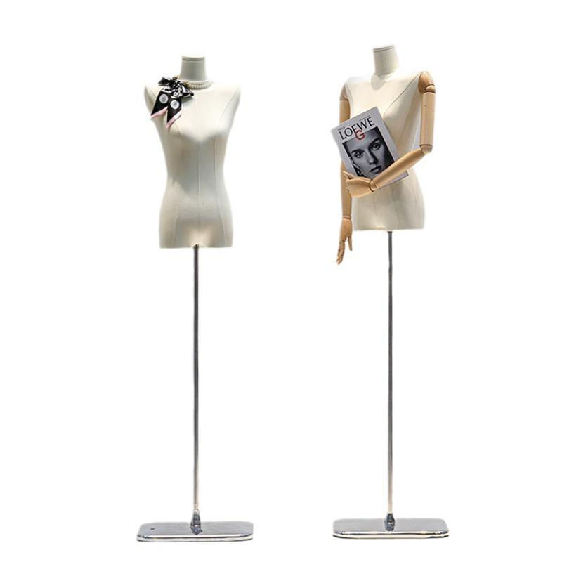 Korean Style Women's Clothing Display Mannequin with Flat Chest and Square Shoulders