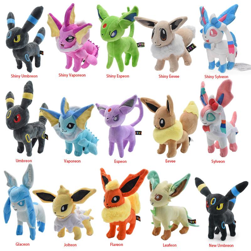 18Cm Pokemon Eeveelution Plush Toys Series 24 Styles Sstanding Sitting Posture Sofa Hug Pillow Desktop Ornament Periphery Gifts