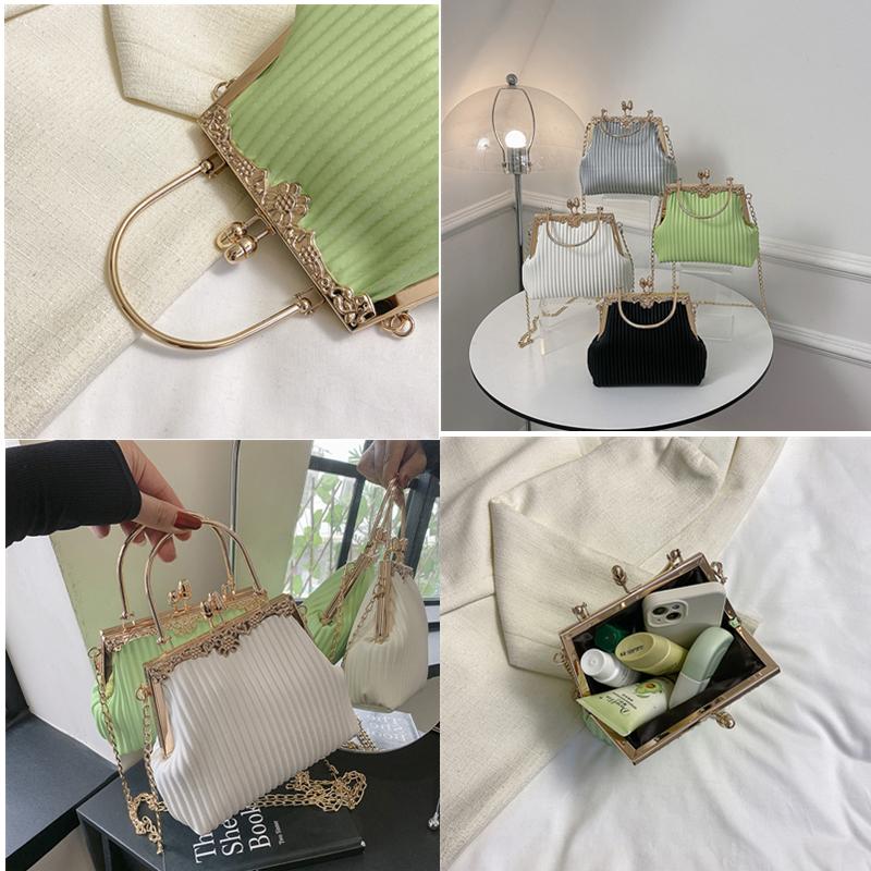 Evening Shoulder Bag Bag Clutch Shiny  Bucket Bag for Party Wedding Date Night Chain Shoulder Bag