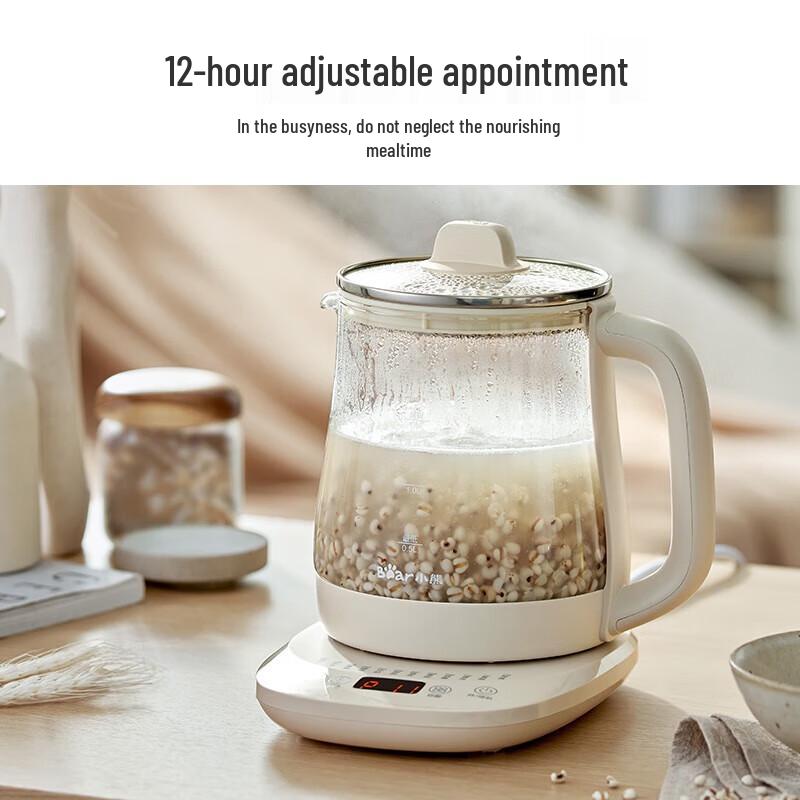 Bear 1.5L Smart Glass Health Kettle CN plug (adapter included)