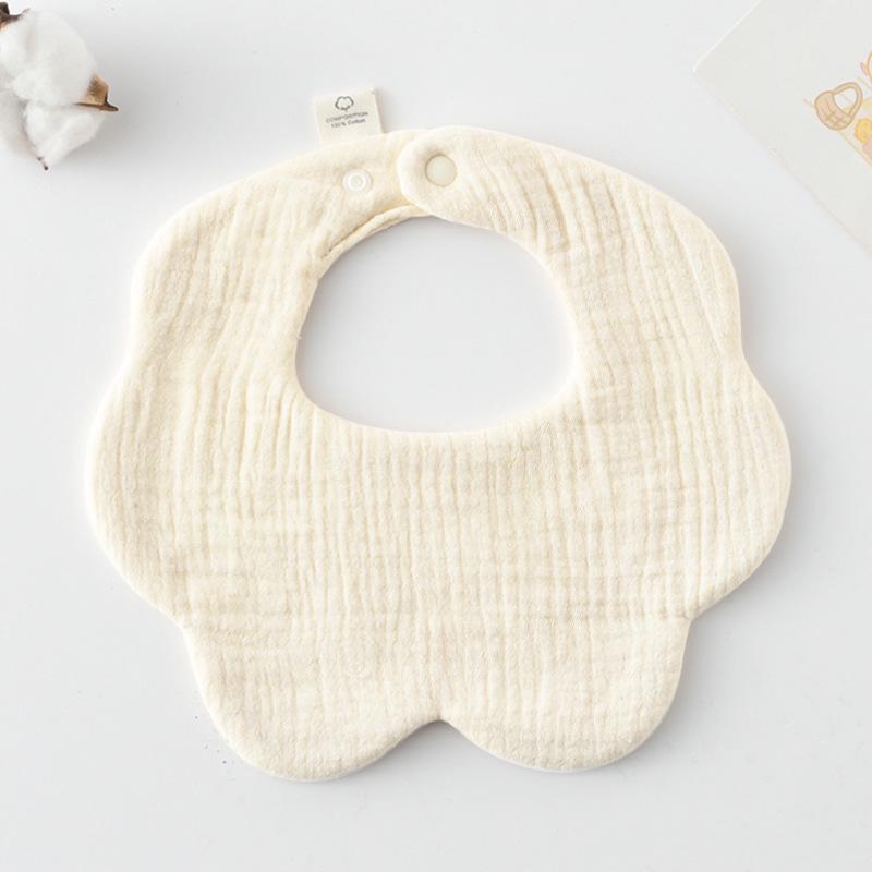 360-Degree Pure Cotton Petal Baby Drool Bib