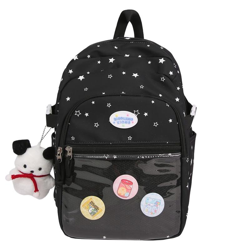 

Милый рюкзак с высокой ценностью для боли, рюкзак для поездок на работу, новый стиль, рюкзак большой вместимости для учеников средней и старшей школы single bag