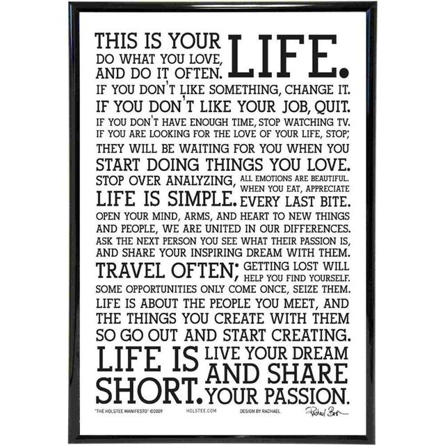 Motivational Life Quote Canvas Art Print Painting Poster Wall Pictures For Bedroom Home Decoration Wall Decor No Frame Febric