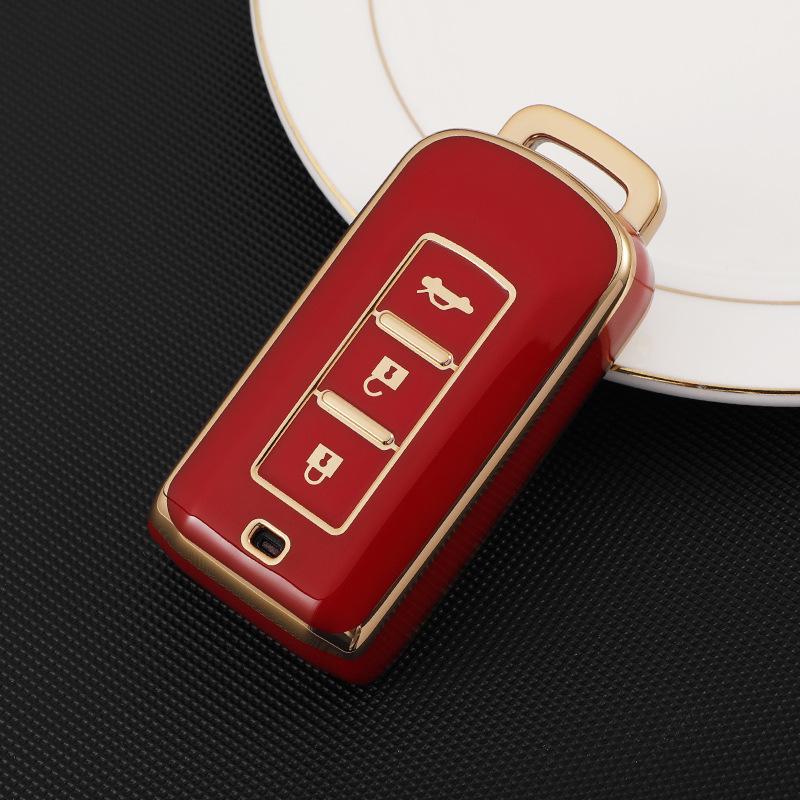 

Чехол для ключа совместим со специальными пряжками Mitsubishi Outlander, Eclipse Cross, ASX, Pajero, Jinchang. красный