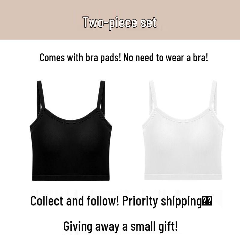 Women's Spicy Summer Slim Fit Backless Camisole with Chest Pads