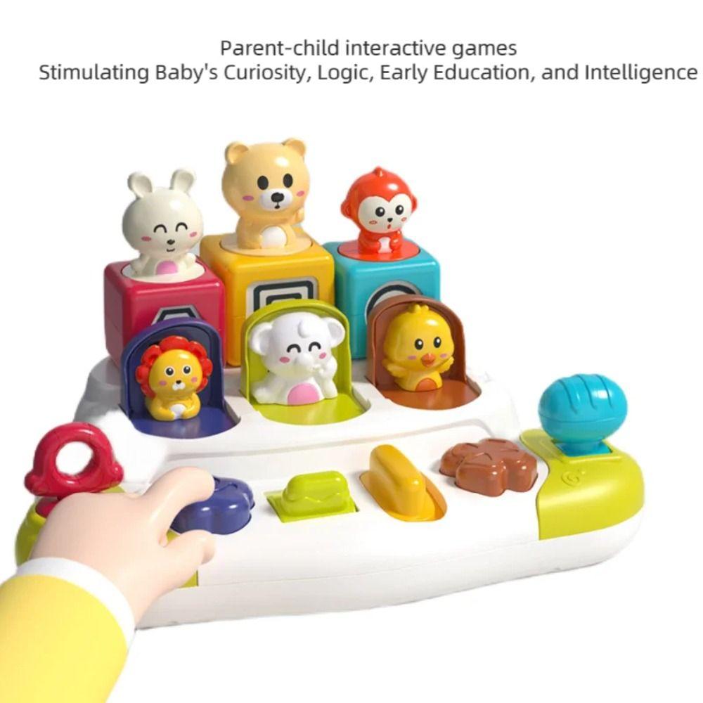 ABS Peekaboo Switch Box Color Sorting Pop-up Animals Toy  Early Learning Educational