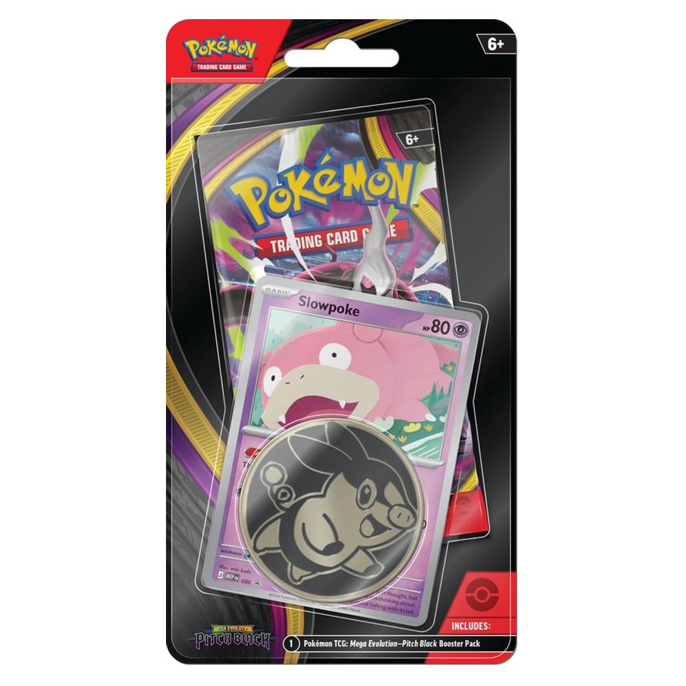 Sada karet Pokemon Tcg: Me05 Pitch Black - Slowpoke Checklane Blister