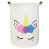 Foldable Waterproof Cartoon Fabric Laundry Basket
