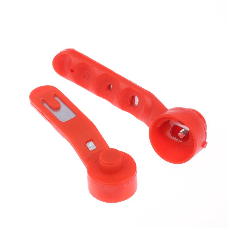 2Pcs High Quality Red Ball Valve Handle Replacement Iron Long Handle Leak Proof Universal For Gas Pool Faucet Water Garden