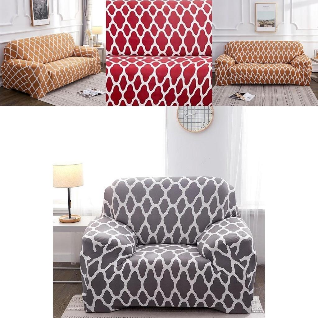Luxurious Stretch Sofa Slipcover For 1 To 4 Seater With Elegant Lattice Design