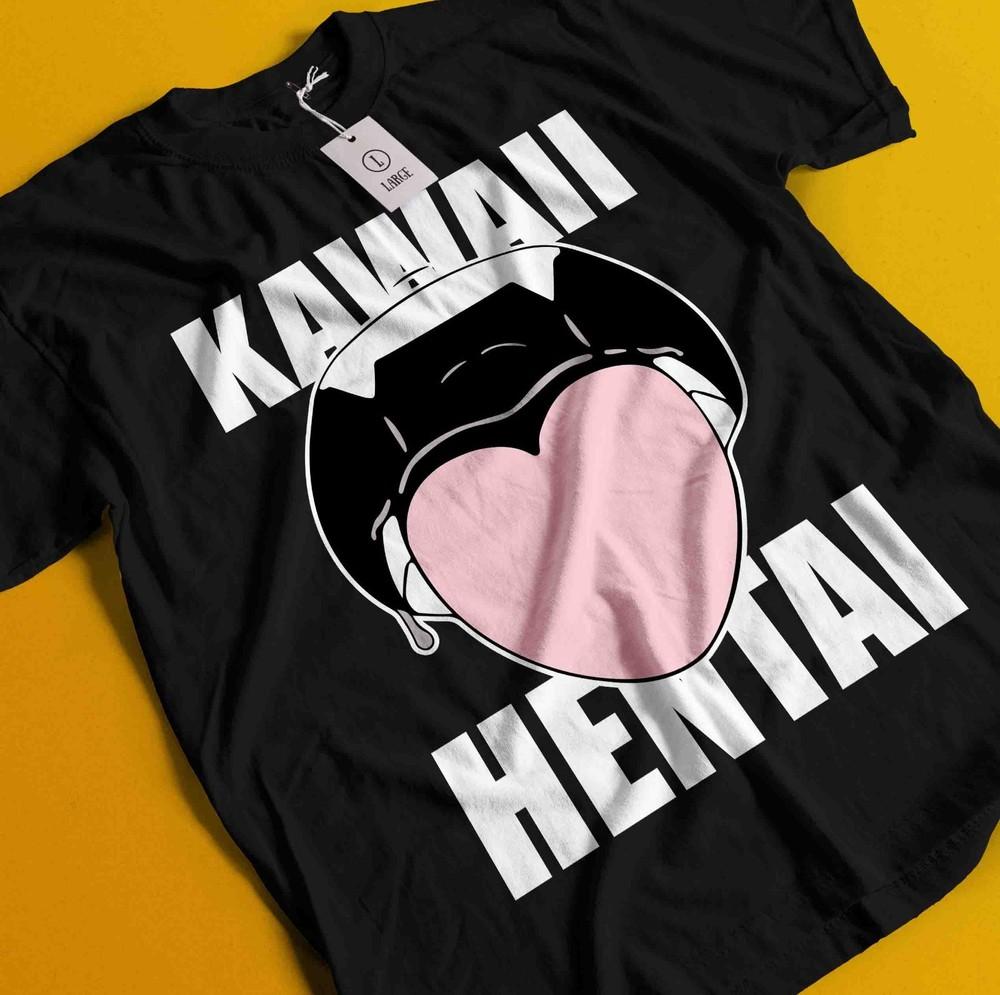 

Аниме футболка в стиле этти, японская графическая футболка, манга вайфу каваии, унисекс футболка 3XL