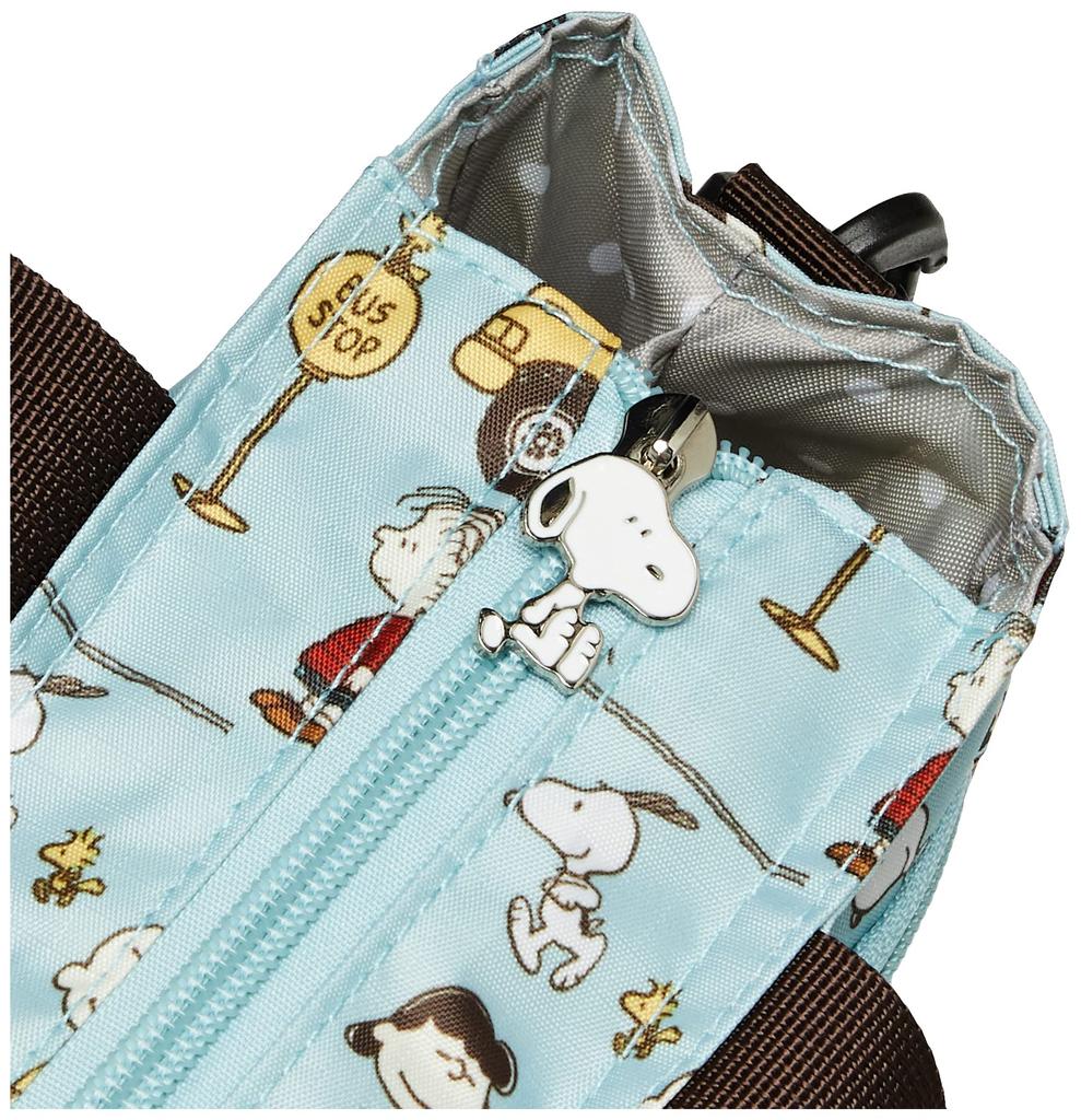 Mini toteväska i väska 6029 Snoopy miljöpåse för busshållplats blå [Sifre] 2-vägs dam,