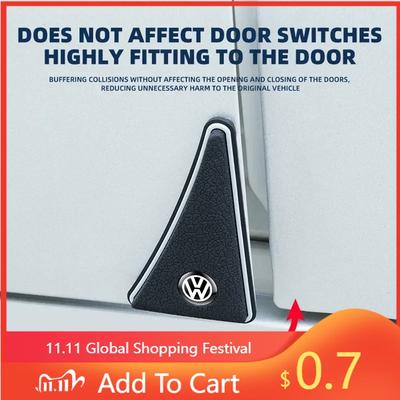 New Hot 2025 New Car Styling Silicone Car Door Corner Anti-collision Cover Sticker For Volkswagen Tharu R Polo T5 GTI Tiguan