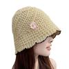 Knit Bucket Hat for Womens Handmade Foldable Floppy Fisherman Hat Knit Hat Fashion Cute Vintage and Casual