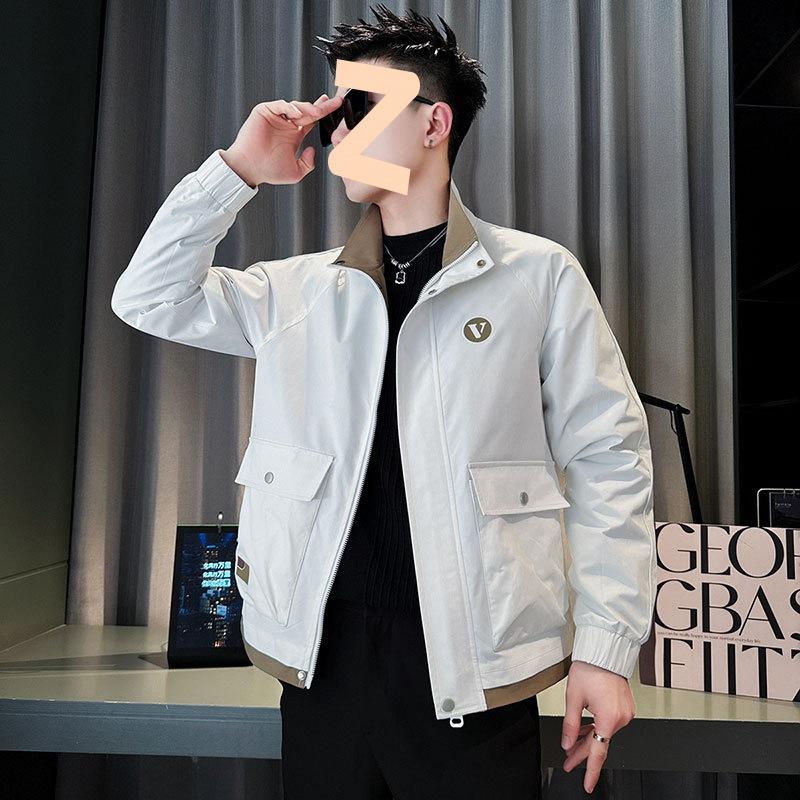 Autumn and Winter Trendy Brand Men's Tooling Jacket Men's Stand-up Collar Top 2025 New High-end Ruffian Handsome Casual Jacket Tide