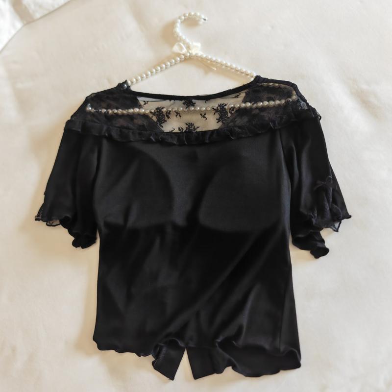 Women's Summer Modal Pajama Set with Chest Pad - Short Sleeve, Lightweight, for Spring and Autumn