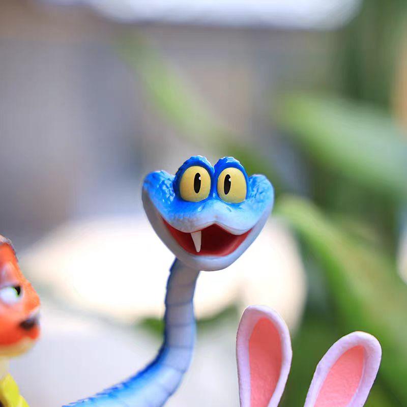 New Judy Nick Zootopia Movie Accessories Handmade Model Toy Snake Gary Anime Cartoon Fashion Car Desktop Ornament Gift and 2 Kid Friendly Entertaining
