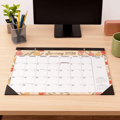 Wall Decor Creative Wall Calendar Spacious Premium Paper Hanging Calendar Monthly Layout Bright 18-Month Calendar Home Use