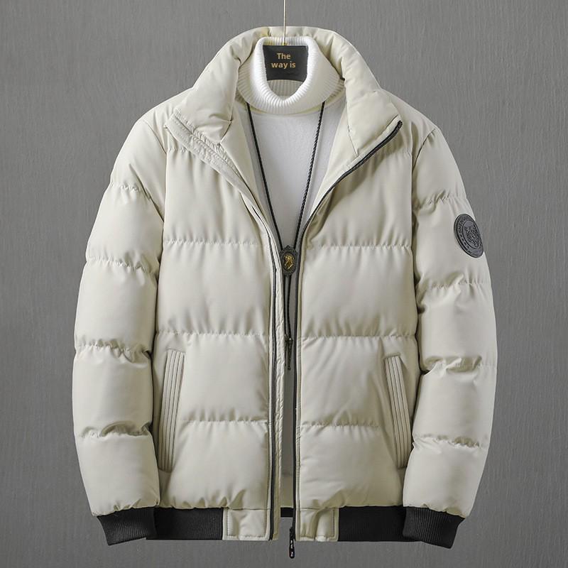 Men's 2023 Winter Cotton-Padded Jacket: Trendy Korean Slim Fit, Thickened for Warmth