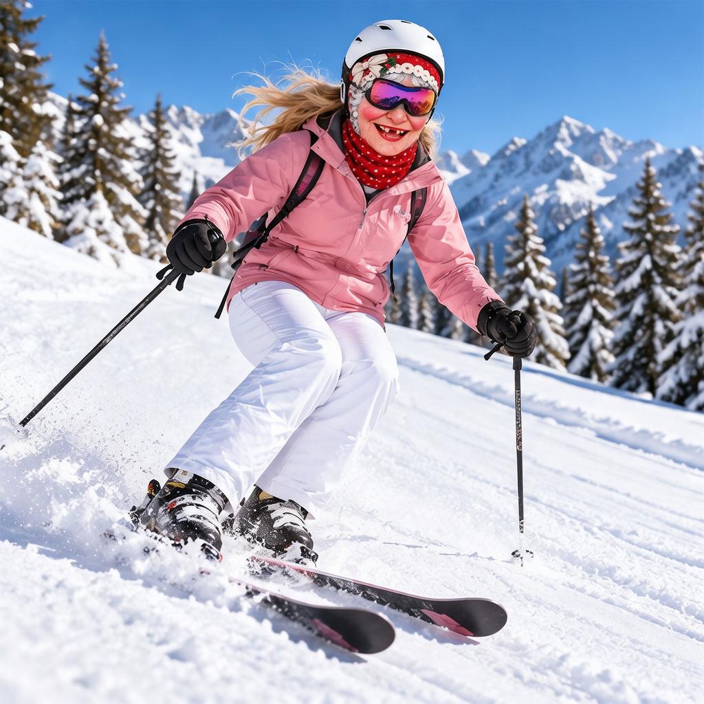 Funny Face Pattern Ski Cover for Winter Outdoor Activities