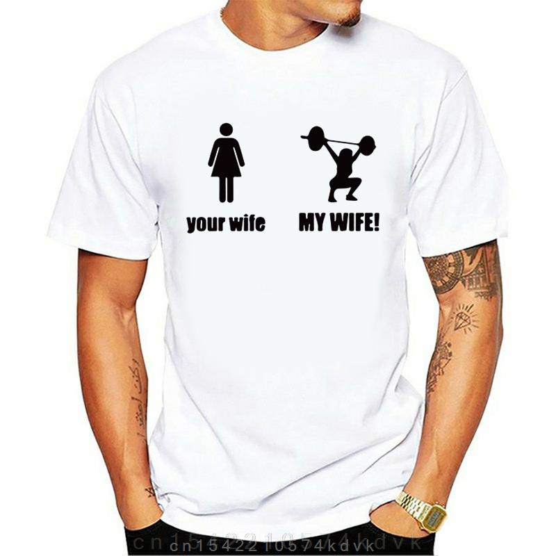 Weightlifting Shooting Humor Your Wife And My Wife Tshirt High Qualirt Hot Design Tee Tops Cotton Eu Size