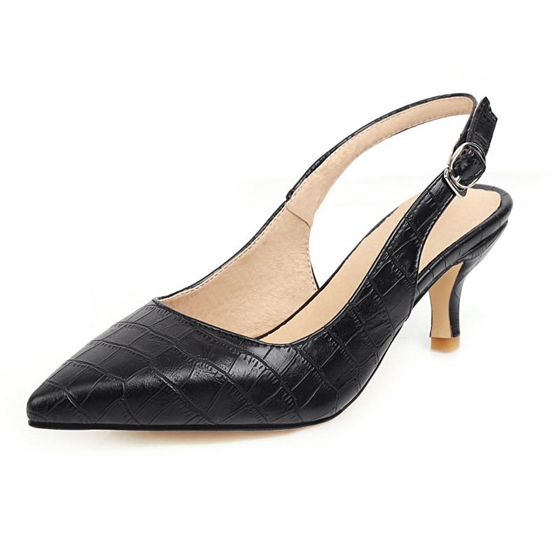 

Летние сандалии с острым носком Женские мюли и туфли-слингбэки Большой размер 45 47 Элегантные туфли на низком каблуке для вечеринки и офиса для женщин Бренд 39 чёрный